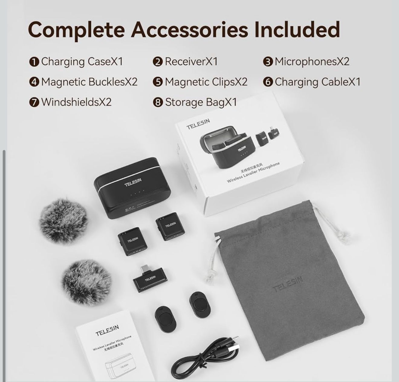 Telesin Wireless Microphone Type-C