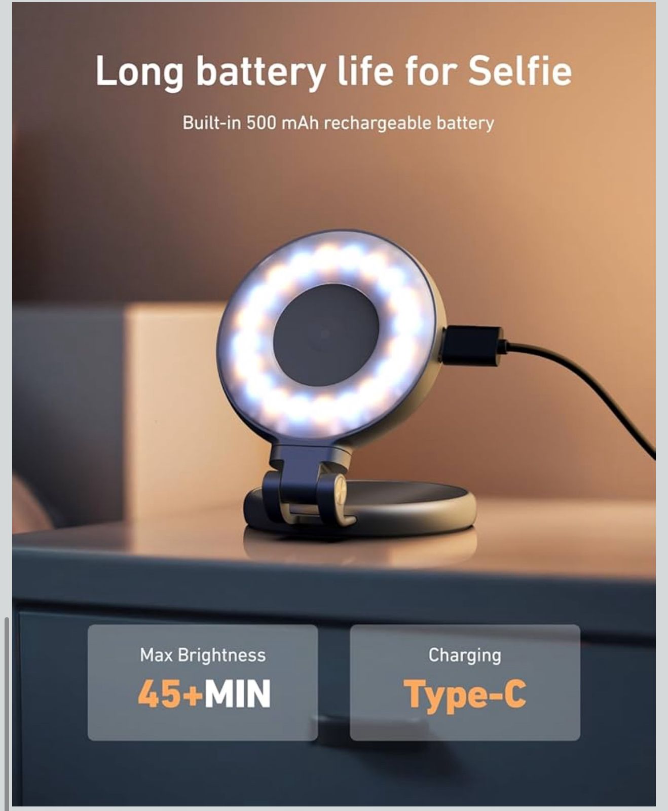 TELESIN Magnetic Mobile Fill Light / Selfie Ring Light