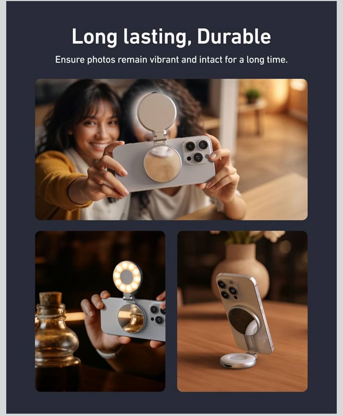 TELESIN Magnetic Mobile Fill Light / Selfie Ring Light