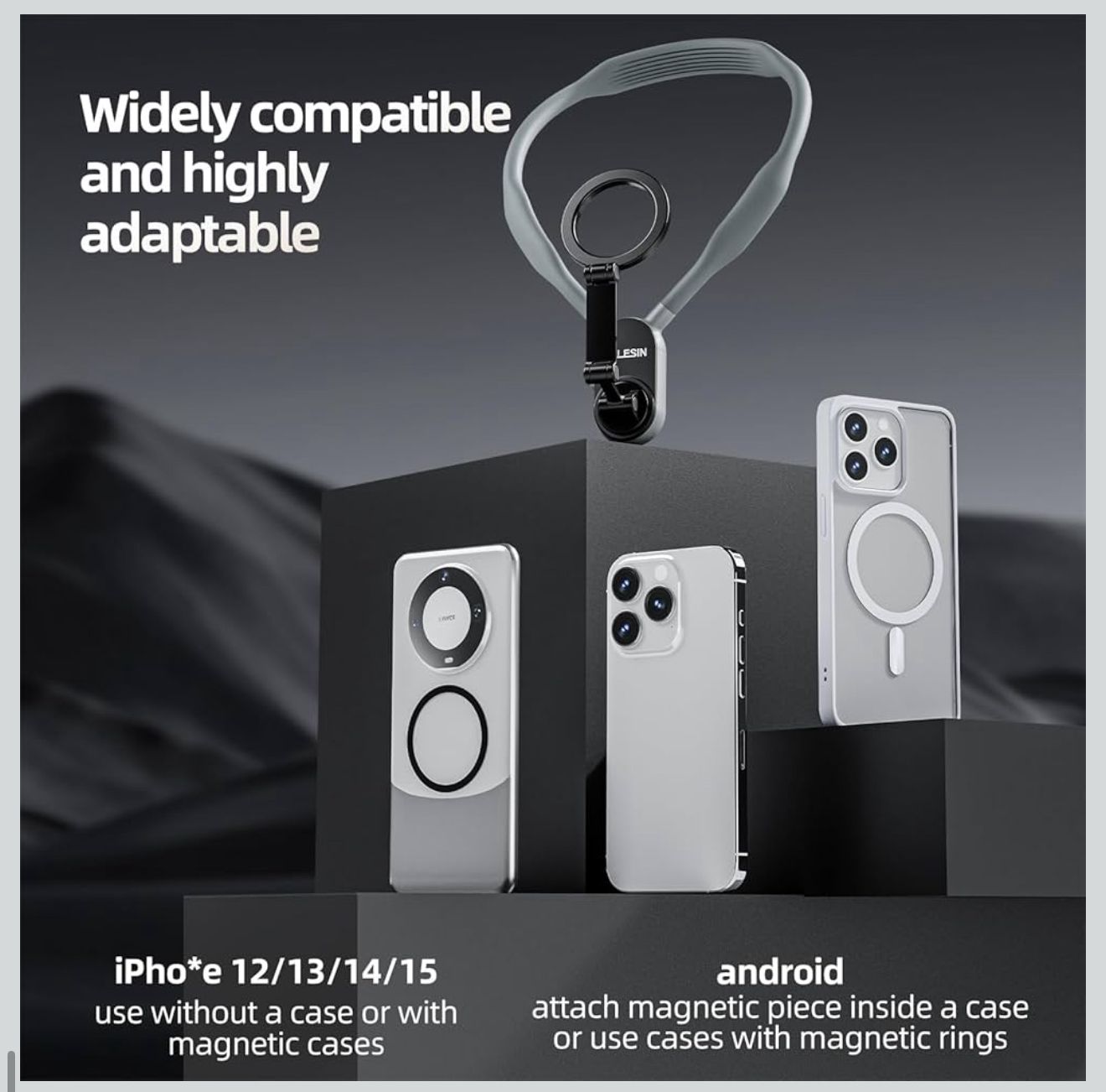 Telesin Magnetic Phone Mount (MagSafe Grip Arm Holder)
