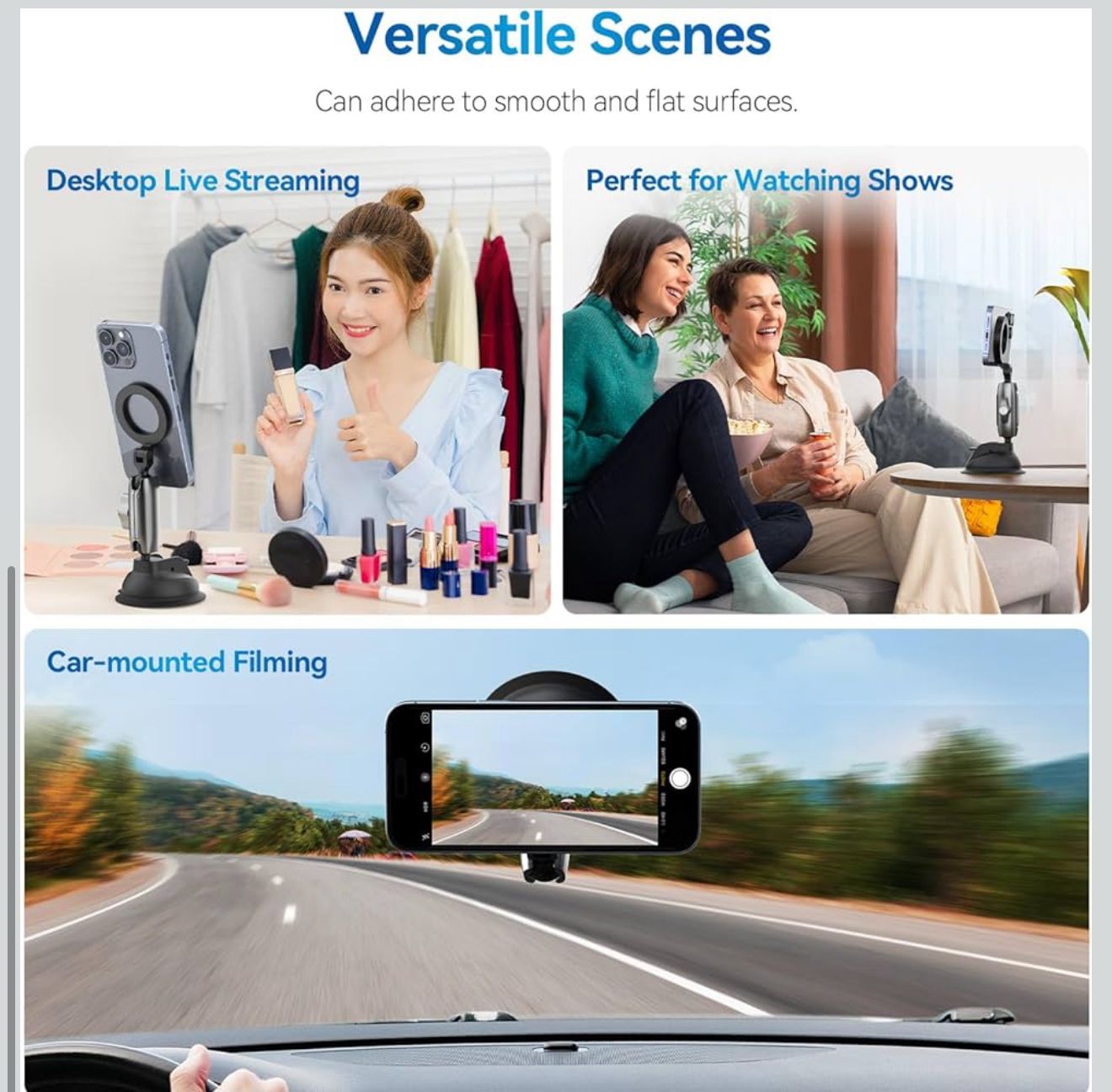 Telesin Magnetic Car Mount Holder (MagSafe N52 Suction Phone Stand)
