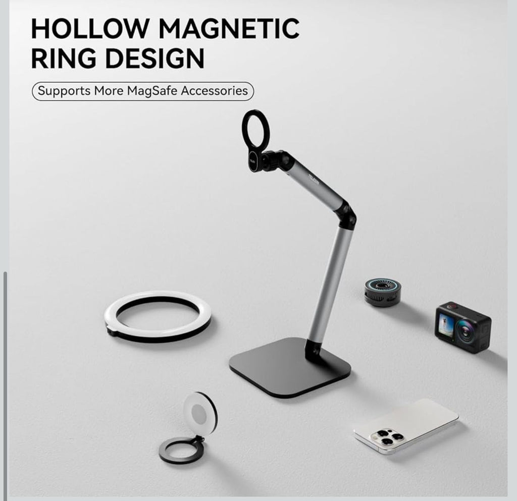 Telesin Magnetic Desktop Stand (Hollow MagSafe Arm Mount)