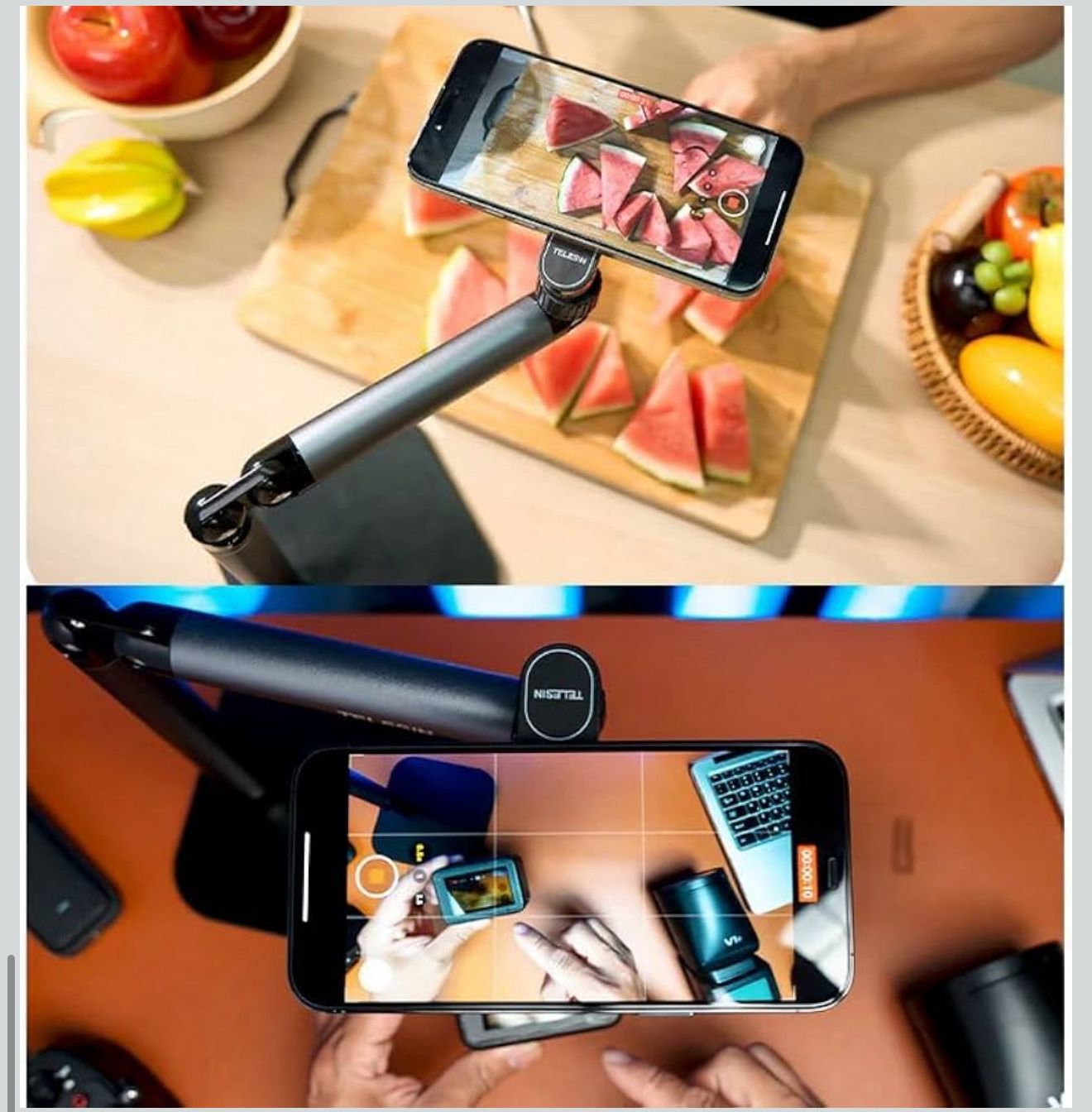 Telesin Adjustable Floor Stand (1.6M Extendable Phone & Tablet Holder